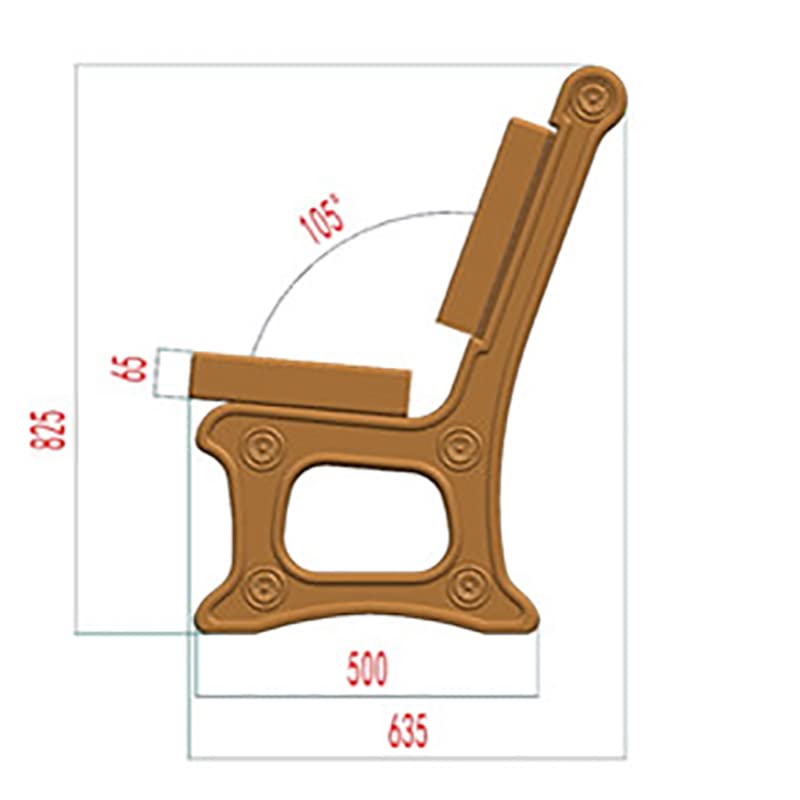 Reazone Molds precast Plastic Injection Concrete Cement Stone Bench Moulds for Outdoor Garden and Yard