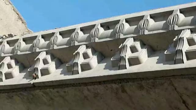 China Supply Exterior Decorative Cement Concrete Eaves line Chinese Style Tiger Paws Shape Plastic molds for Building Home use