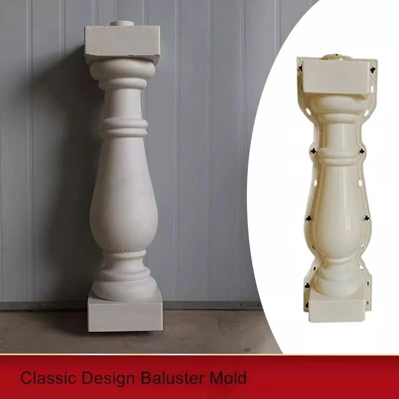 Reazone Molds 82.5cm European prefabricated vase Column Balcony Fence Stairs handrail Roman Pillar Railing Cement Pillar Mold New Countryside…