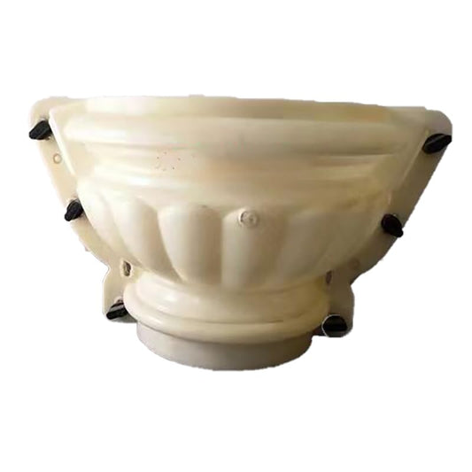 Reazone Molds 26cm/10.24in Flower Pot Mold Pot Cement Mold Plastic Steel European Flower Pot Round Flower Bonsai Abrasive Tool