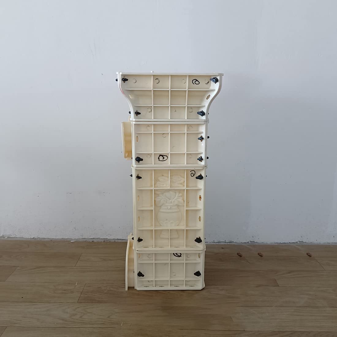 Reazone ABS 5 Per Meter 60cm high Square Gourd Terrace Casting Decorative handrail vase Column Concrete Fence Form Balustrade Mold