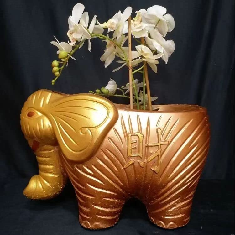 Precast 45cm Garden Decorative Concrete Animal Large Elephant Shape Planter Flower Pot molds for Garden