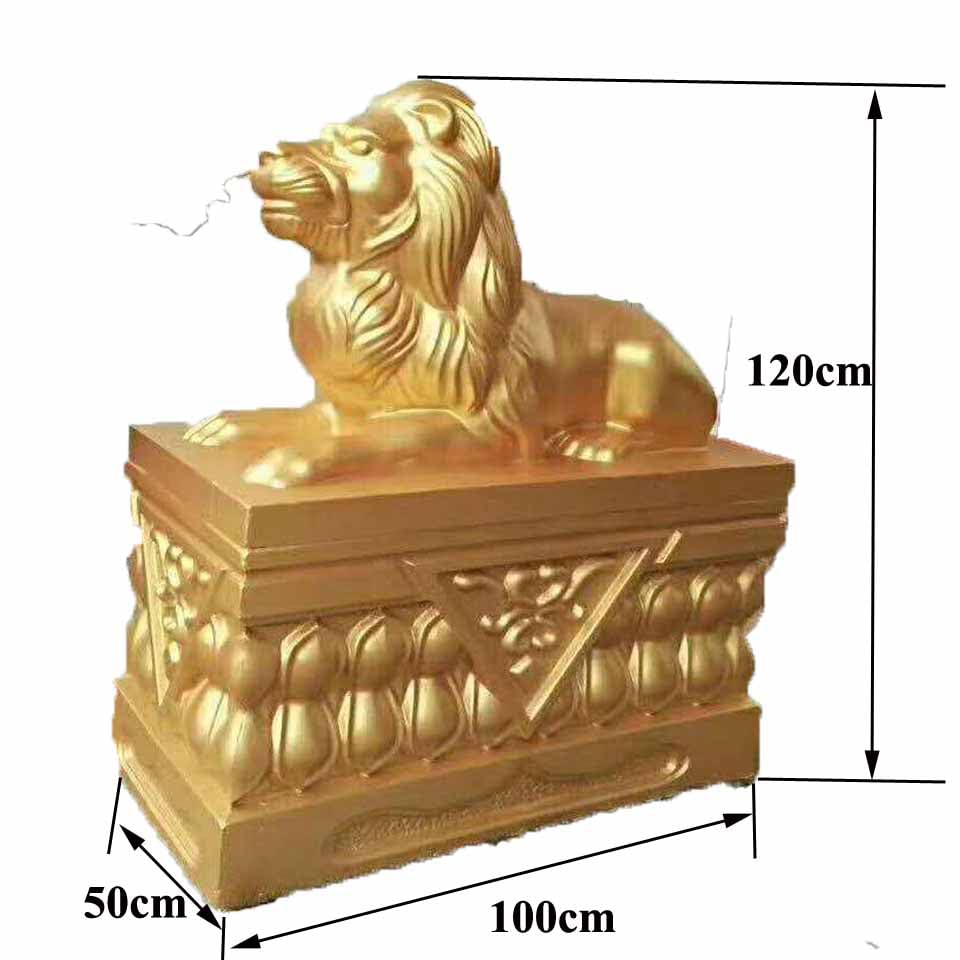 Reazone Molds RZS04 Large Lion Shape Plastic ABS Cement Mould Concrete Mold Farmwork