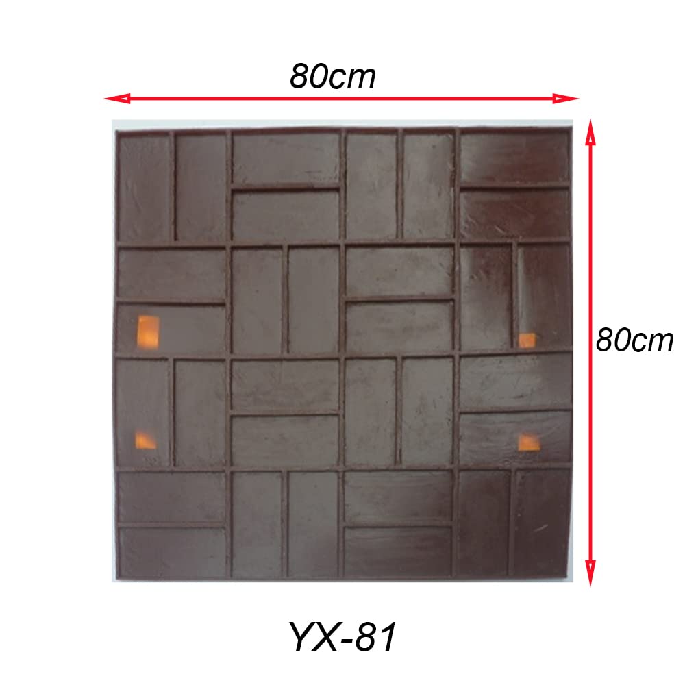 Reazone Molds Concrete Embossed Floor Mold Compression molding Material Cement Pavement Printing Construction Fan-Shaped Stone Pattern