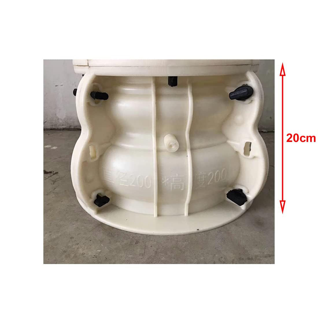 20cm/7.87in Round Column Wedding Ceremony Party Decoration Reusable Mould Pedestal Flower Seat Gypsum Concrete Mold