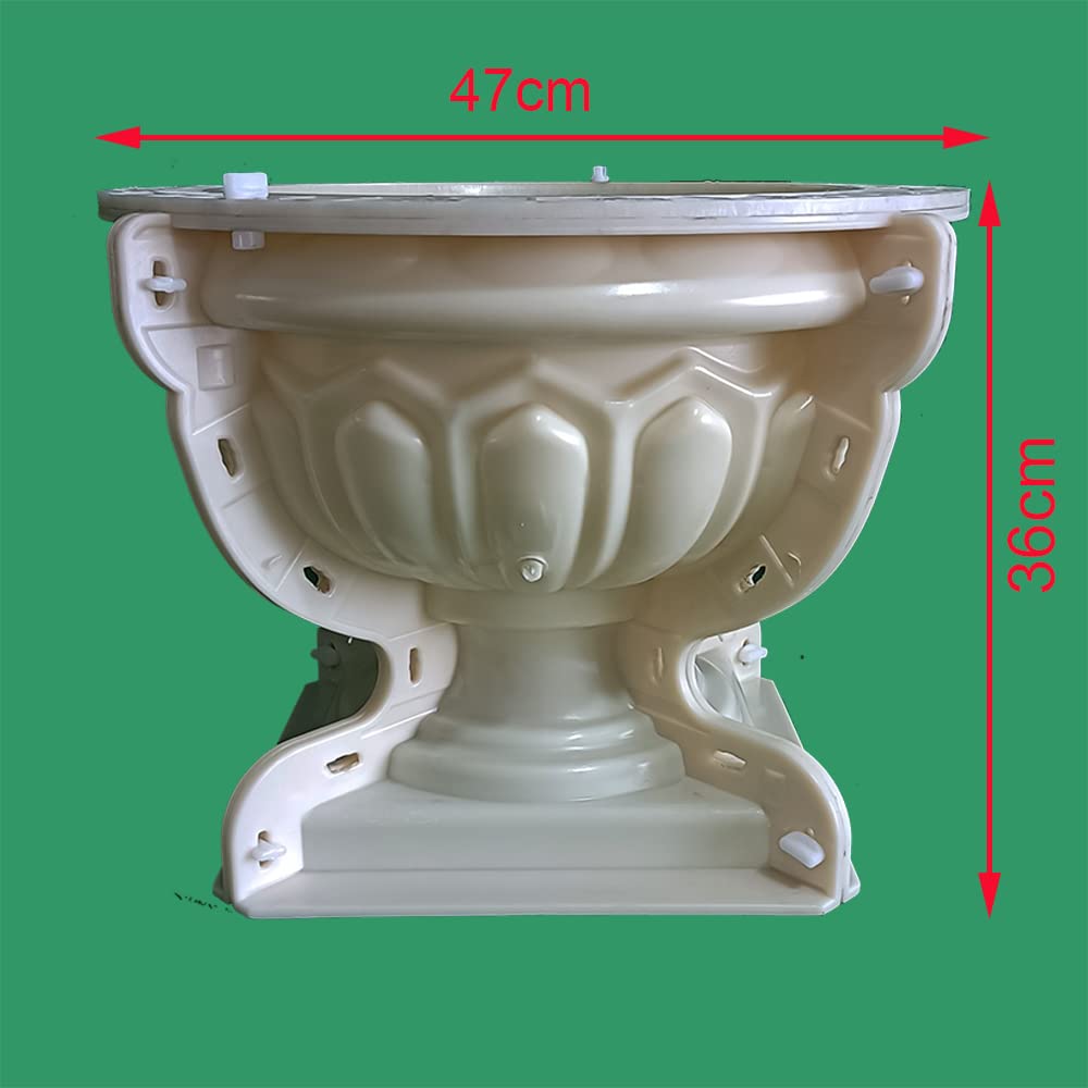 Reazone Molds Reazone ABS Plastic precast Concrete Flower Pot Planter molds for Sale White