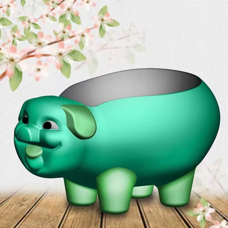 Reazone ABS Concrete Pig Shape Flower Pot Mold