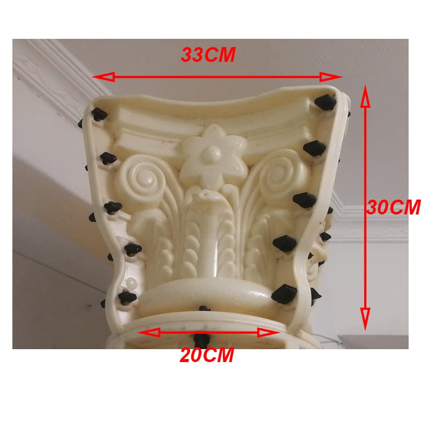 20cm/7.87in Round Column Wedding Ceremony Party Decoration Reusable Mould Pedestal Flower Seat Gypsum Concrete Mold