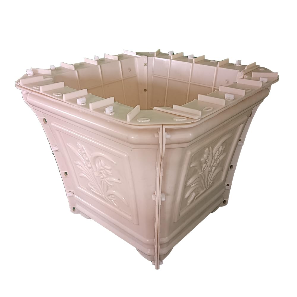 Reazone Molds RZF16 Square Orchid Mould Making Concrete for Garden Flower Pot