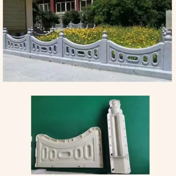 Reazone Molds Lawn Guardrail Mould 84.2x66cm Concrete Prefab Imitation Stone Garden Villa Landscape