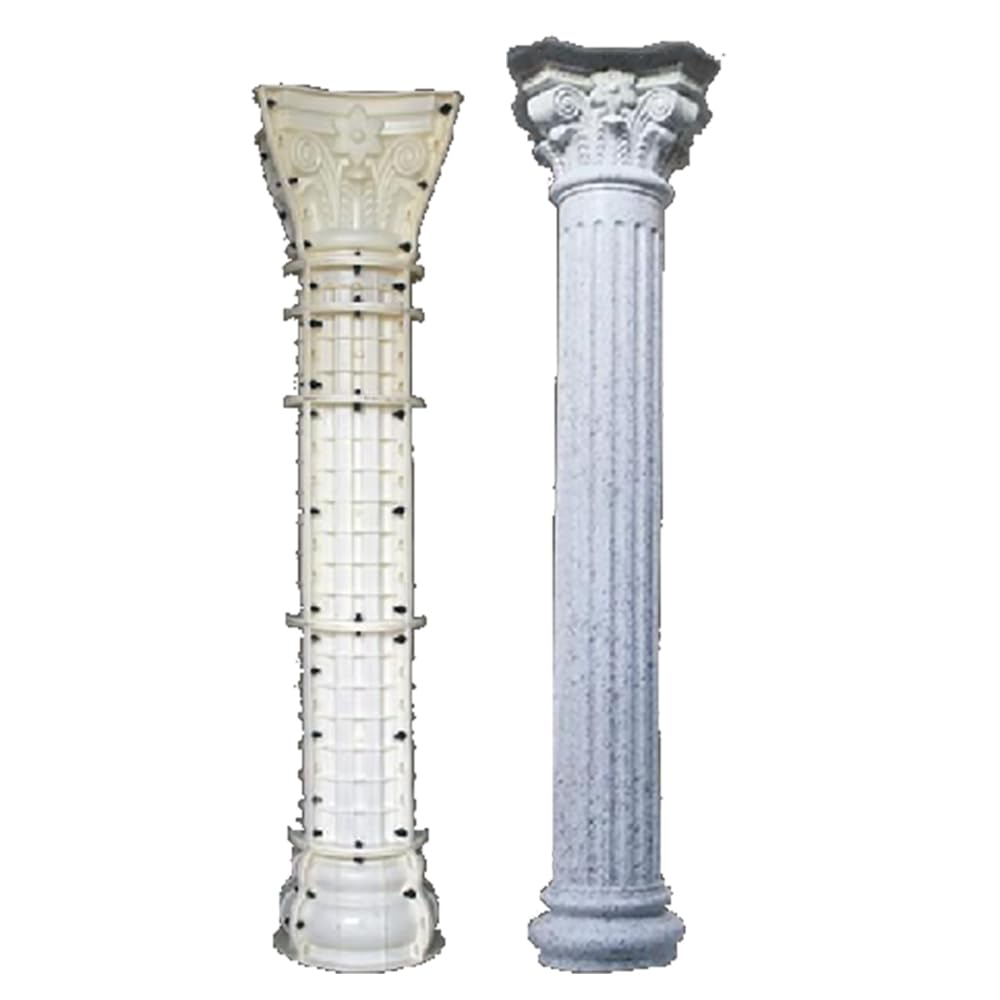 25cm/9.84in Round Column Wedding Ceremony Party Decoration Reusable Mould Pedestal Flower Seat Gypsum Concrete Mold