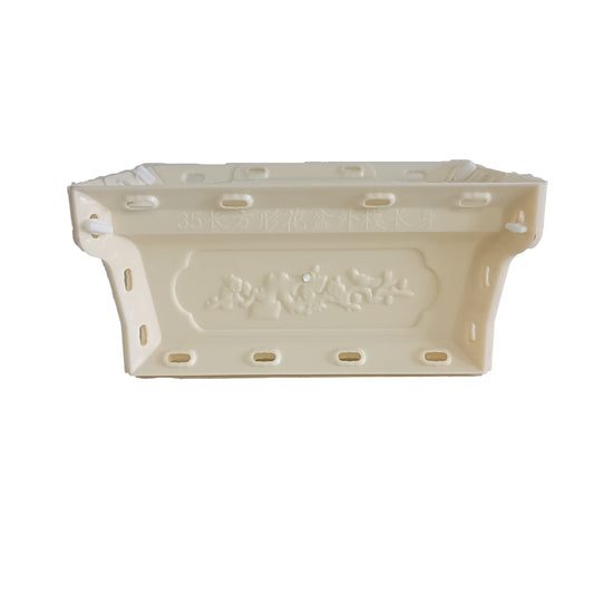 Reazone Molds Cement Pot Mold, Cement Homemade Hexagonal Rectangle Thickened Pot Concrete Model, Bottom Grouting