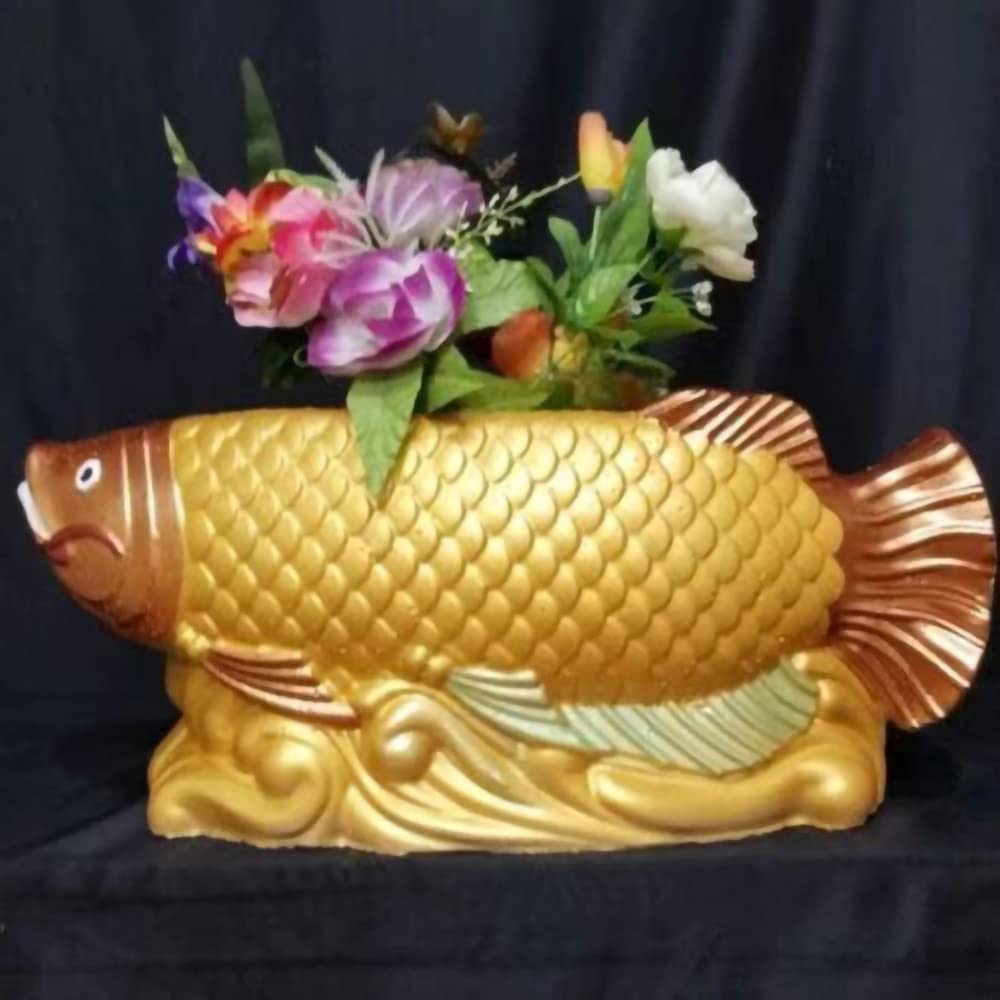 Cement Flower Pot Mold Bonsai Potted Courtyard Golden Dragon Fish Plastic Steel Pot Mold Mould Manufacturers