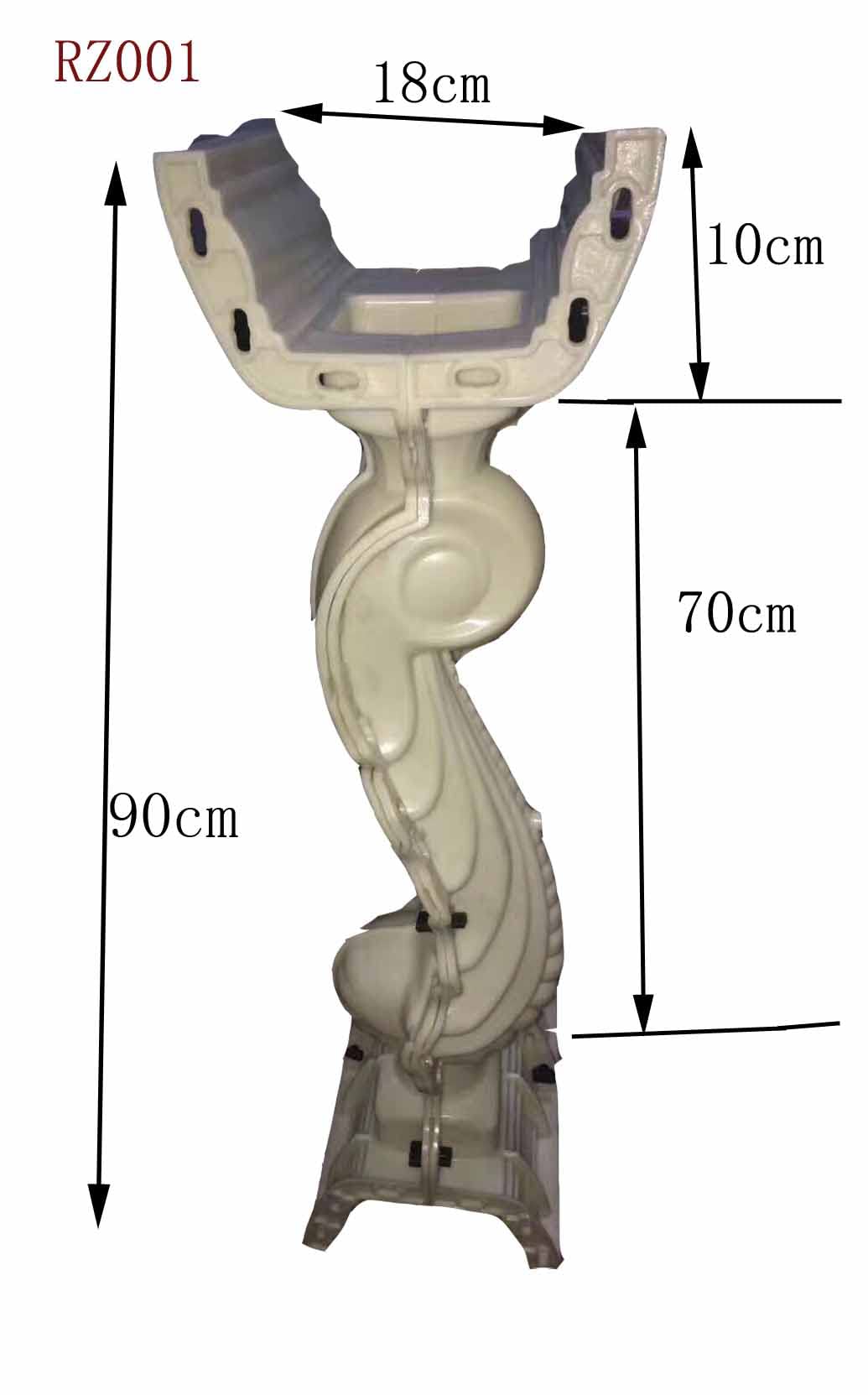 Modern Sea Horse Casting Decorative Baluster Rail Molds for Concrete