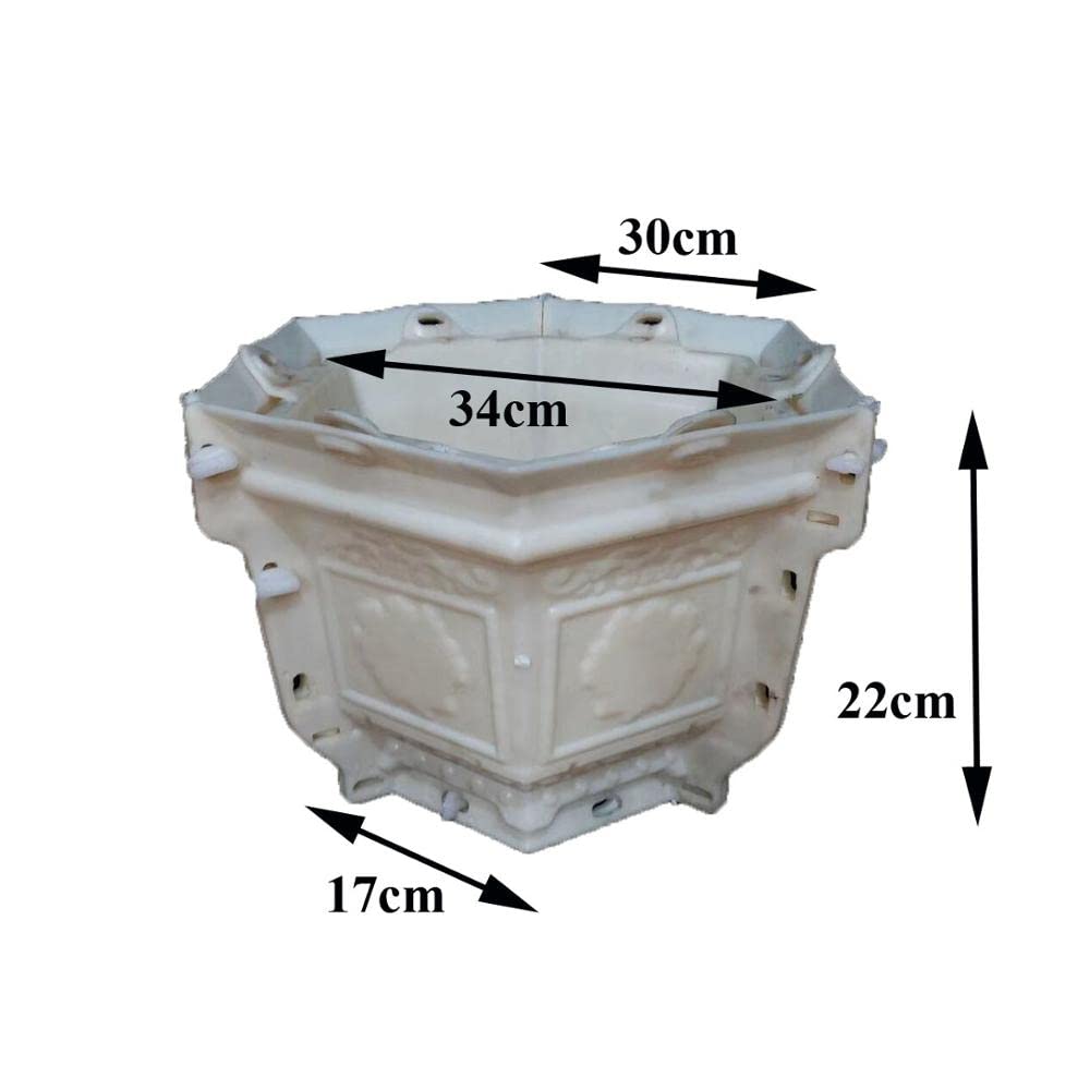 Reazone Molds Mould Making Concrete for Garden Flower Pot
