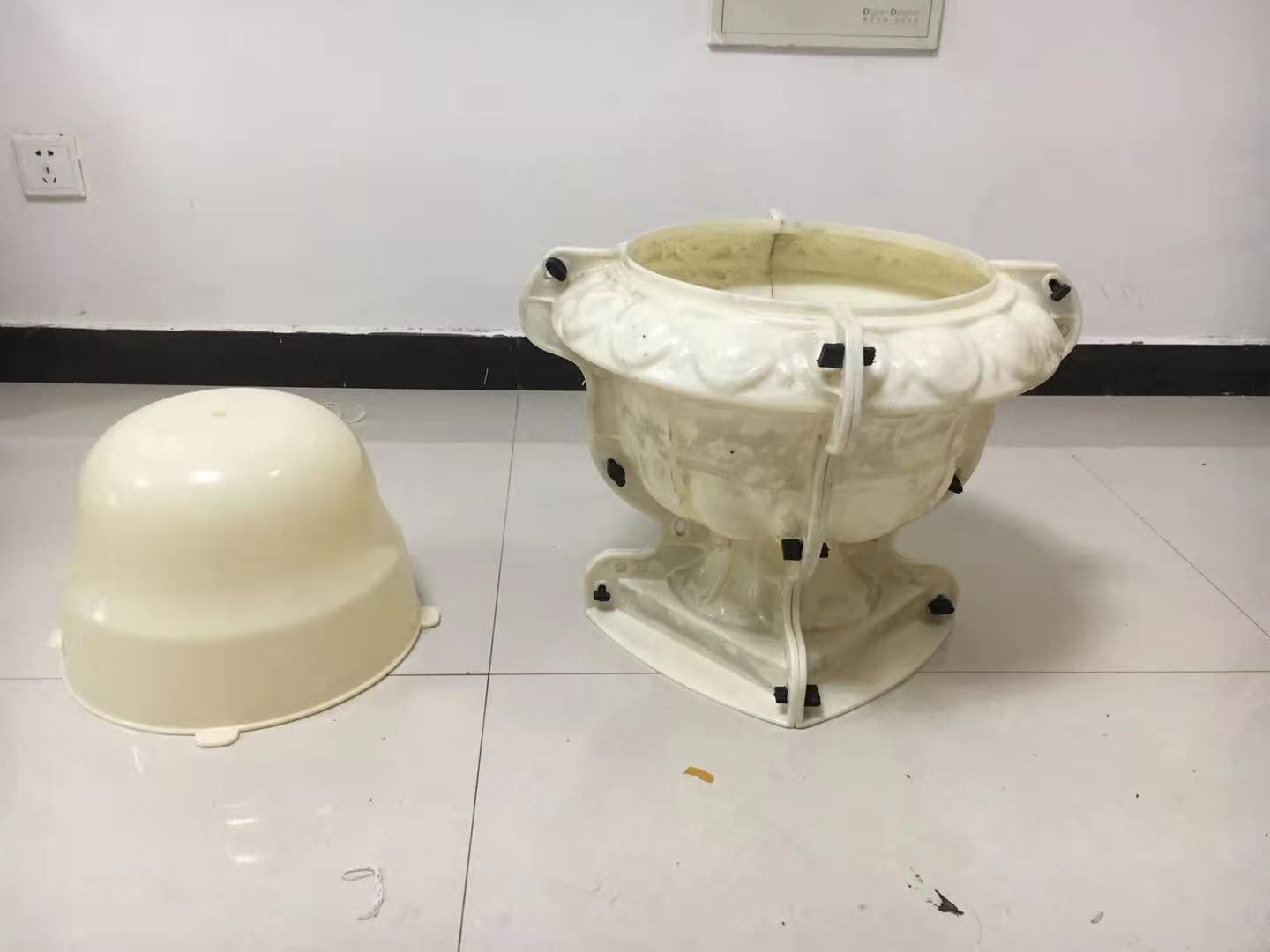 Exterior Garden Concrete Flower Pot Planter Plastic Molds