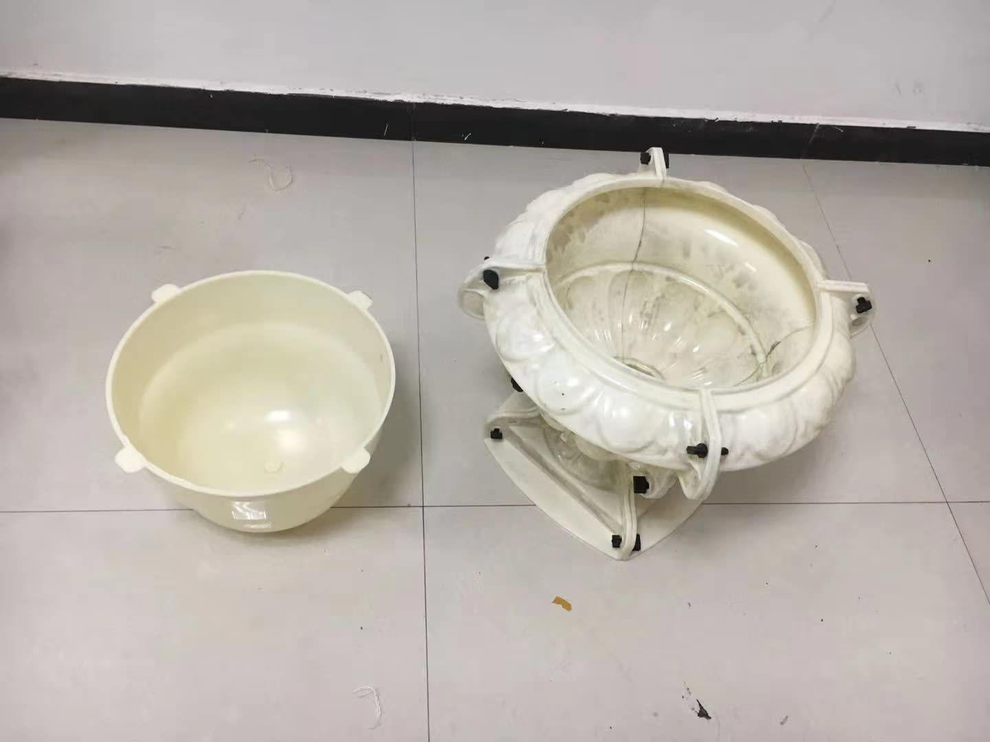 Exterior Garden Concrete Flower Pot Planter Plastic Molds