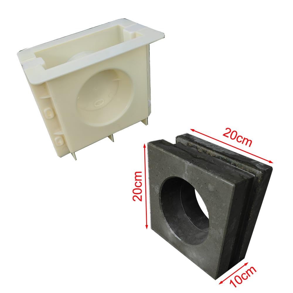 Cement net red double sided hollow brick plastic mold decoration decorative wall Concrete and Plastic Junction Box Enclosures, 20cm x 20cm x 10cm