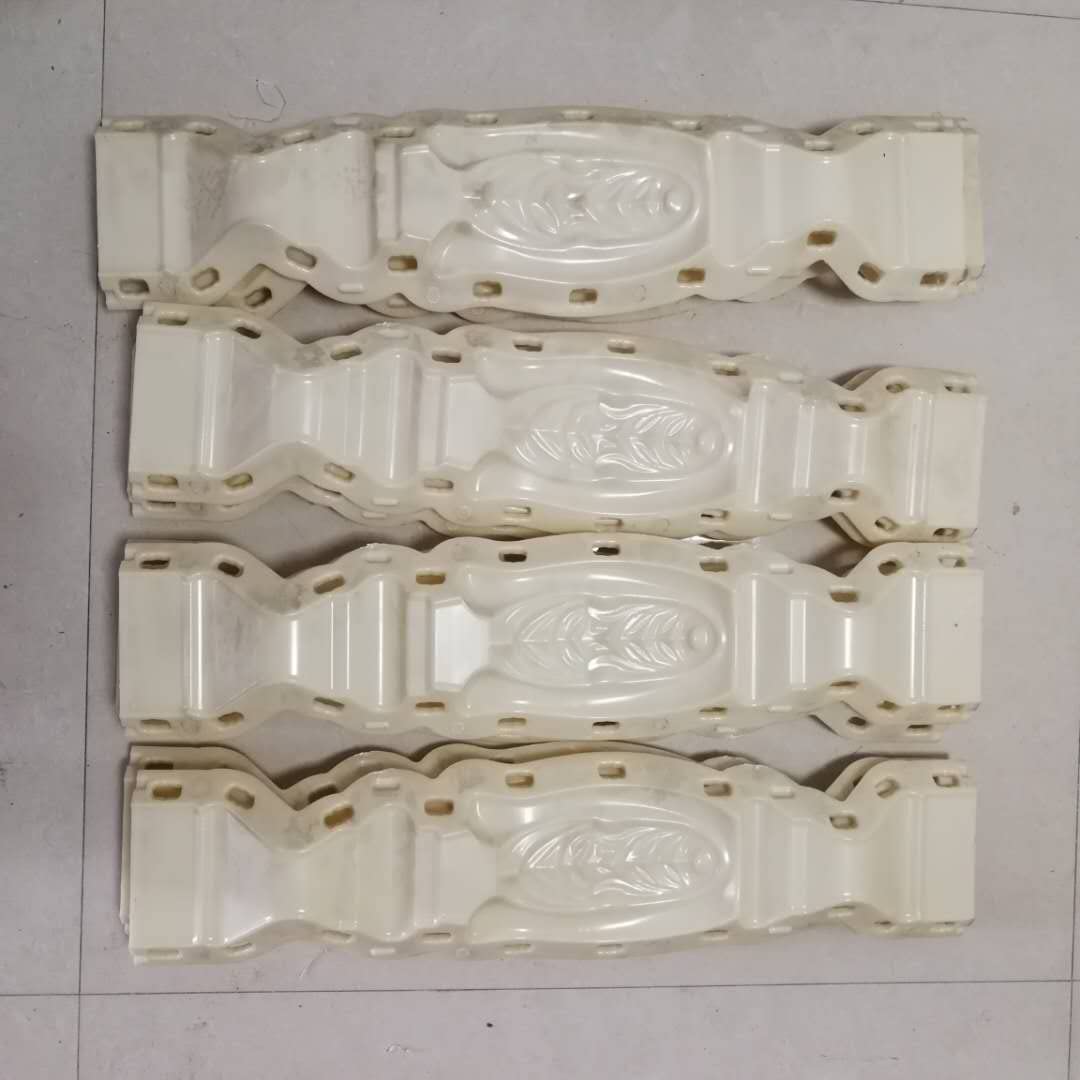 Height 70cm precast Plastic Decorative Square Flower Shape Concrete Baluster Mold for Sale