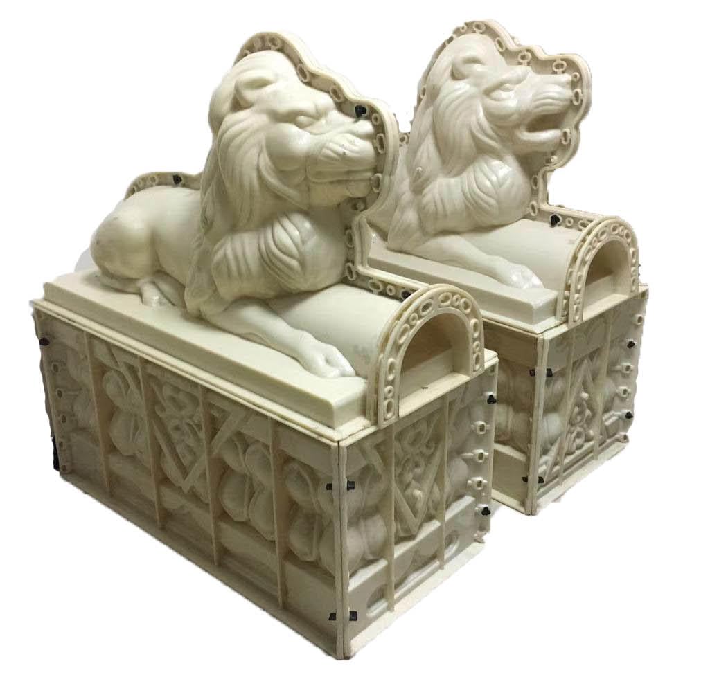 Reazone Molds RZS04 Large Lion Shape Plastic ABS Cement Mould Concrete Mold Farmwork