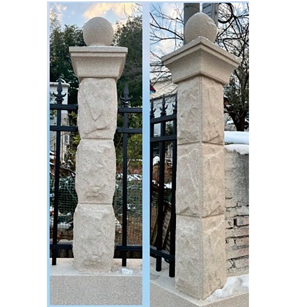 Reazone Molds Fence Art guardrail Cement Mold Outdoor Villa House 20 Spaced Columns Roman vase Installation Project, White, RZP-50