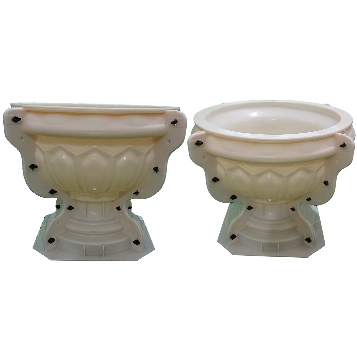 Reazone Molds Cement Pot Mold Bonsai Round Plastic Model European cast-in-Place Concrete