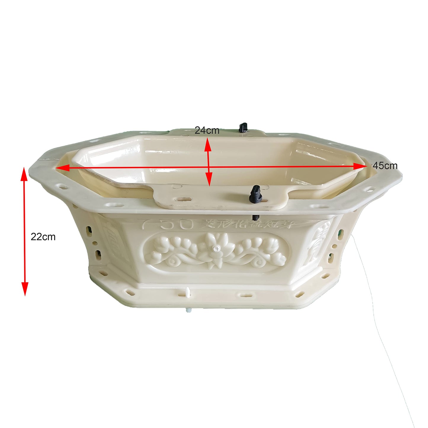 Reazone Molds Diamond-Shaped Home-Made Flower Pot Mold, New Concrete ABS Material Model