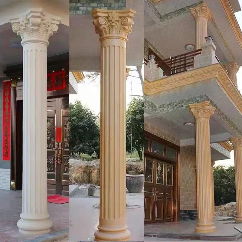 25cm/9.84in Round Column Wedding Ceremony Party Decoration Reusable Mould Pedestal Flower Seat Gypsum Concrete Mold