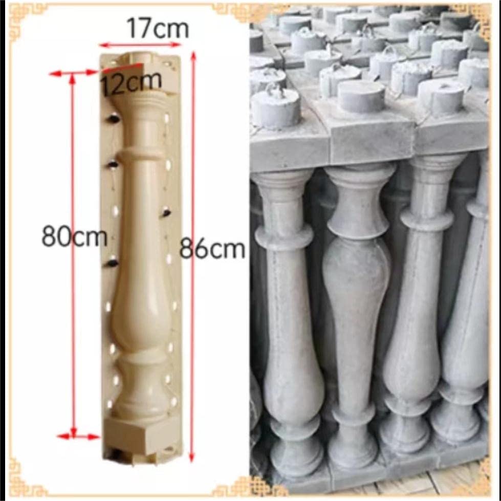 Reazone Molds 80cm European prefabricated vase Pillar Art Fence Flower Bottle Pillar Balcony Flower Bottle Pillar Mold