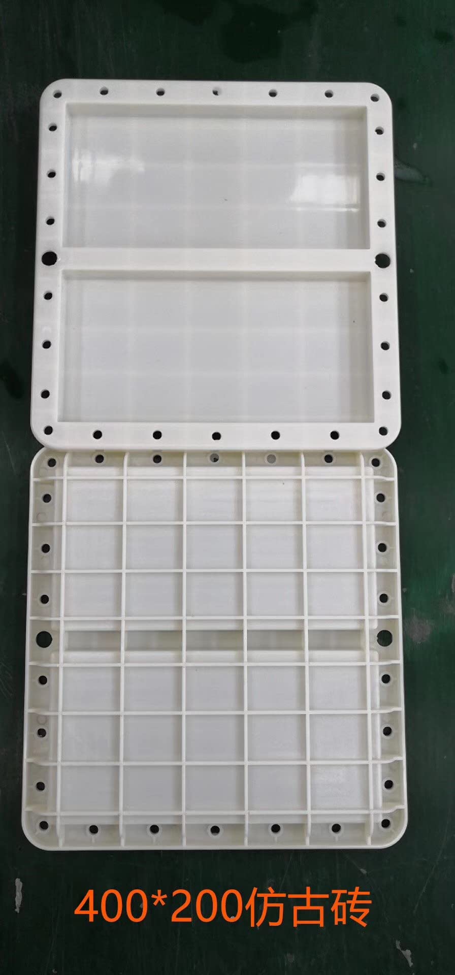 Reazone Molds 40cm(15.75in) Pavemengt Mould ABS Paving Stone Cement Tiles Plastic Mold