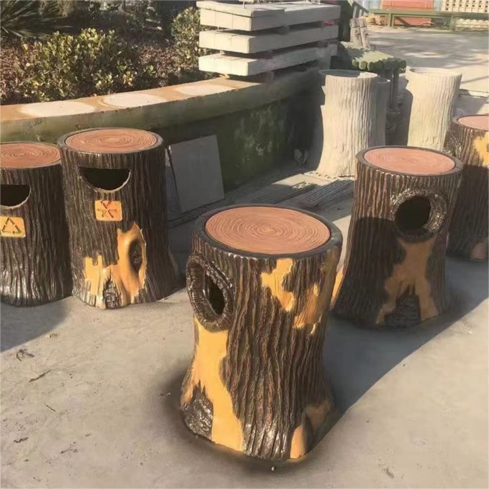 Reazone Molds Cement Imitation Bark Single Barrel of Peel Mold Outflow Cement Peel Category Trash Mould