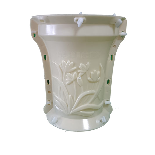 Reazone Molds Plastic Garden Concrete Flower Pot vase Planter Mold for Yard Decoration