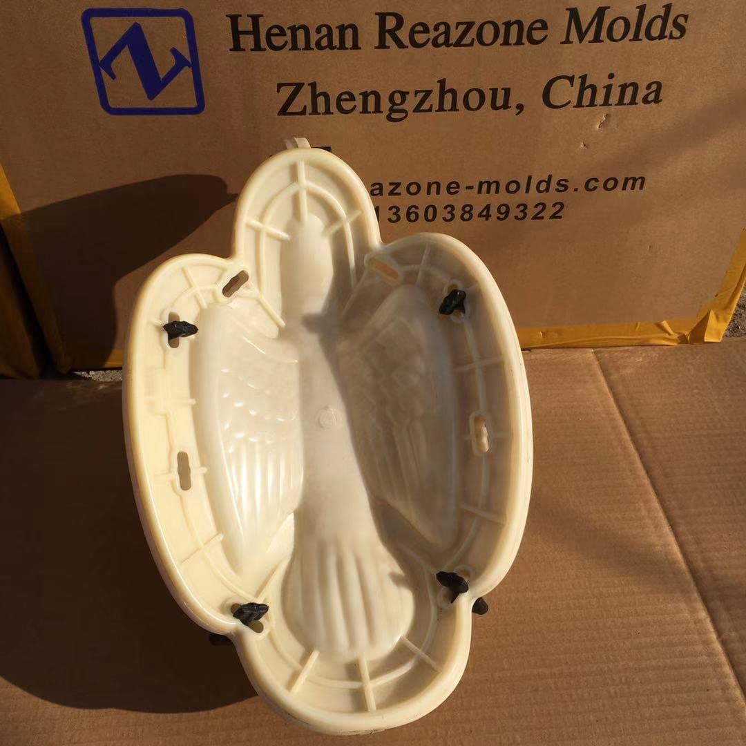 Reazone Molds ABS GRC Cute DIY Die Pigeon Wing Dove Peacock Cement Concrete Villa Home Balcony Gardening Animal Statue Round Ball