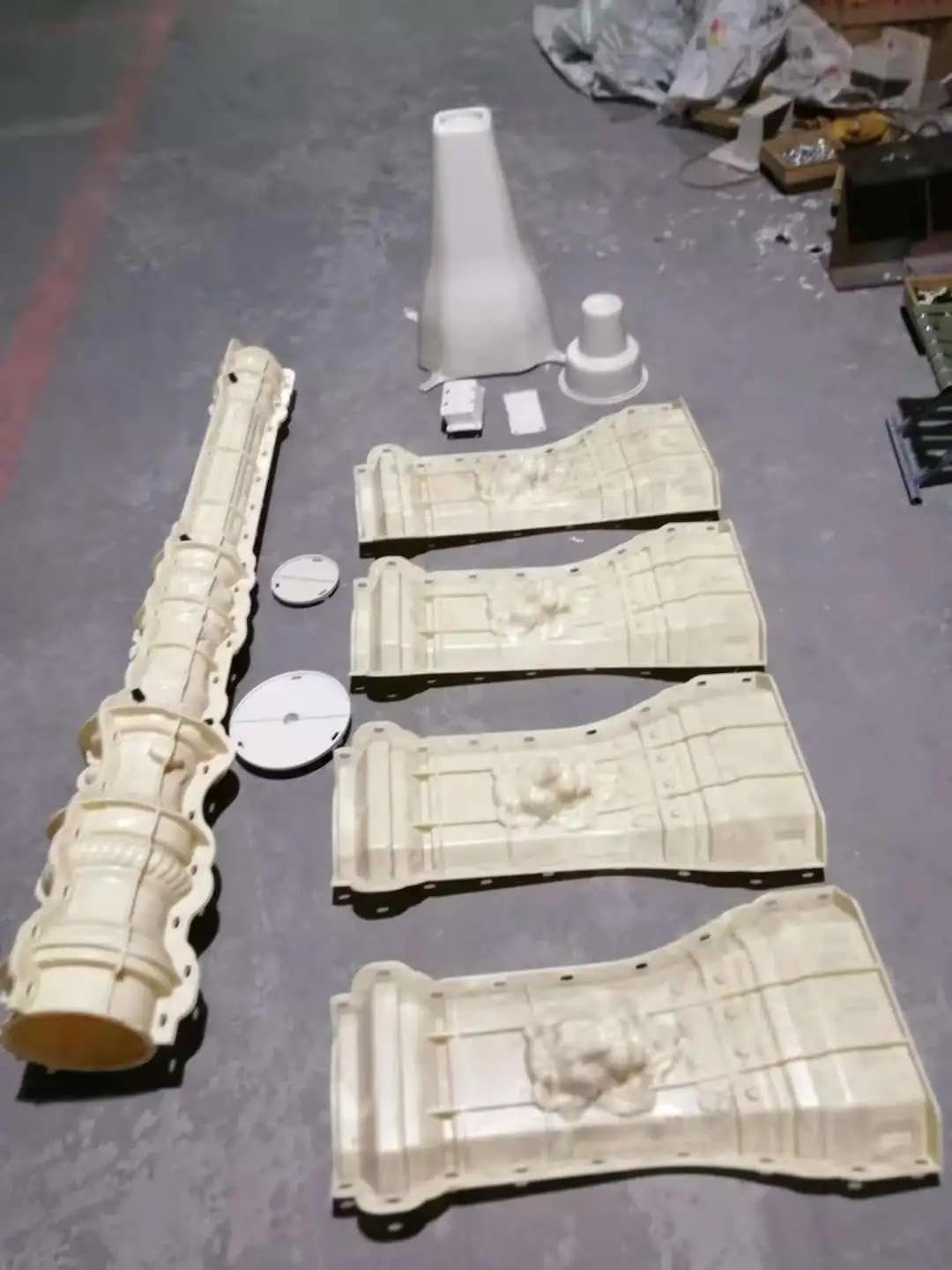 Reazone Molds precast Plastic Injection Concrete Cement Antique lamp Light Pole Moulding mlods for Outdoor Yard Garden