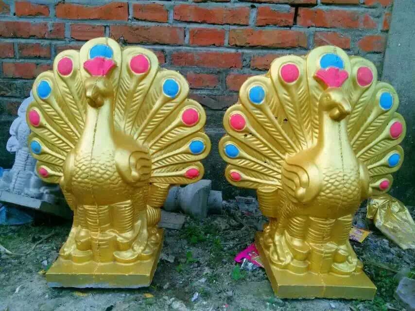 Precast Garden Decorative Concrete Animal Peacock Mold for Sale