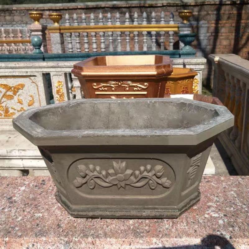 Reazone Molds Rectangular Cement Flower Pot Mold Roman Column European-Style Bonsai Model Large Small Abrasive Making Homemade