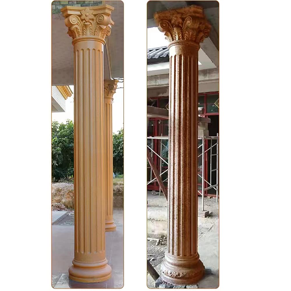 20cm/7.87in Round Column Wedding Ceremony Party Decoration Reusable Mould Pedestal Flower Seat Gypsum Concrete Mold