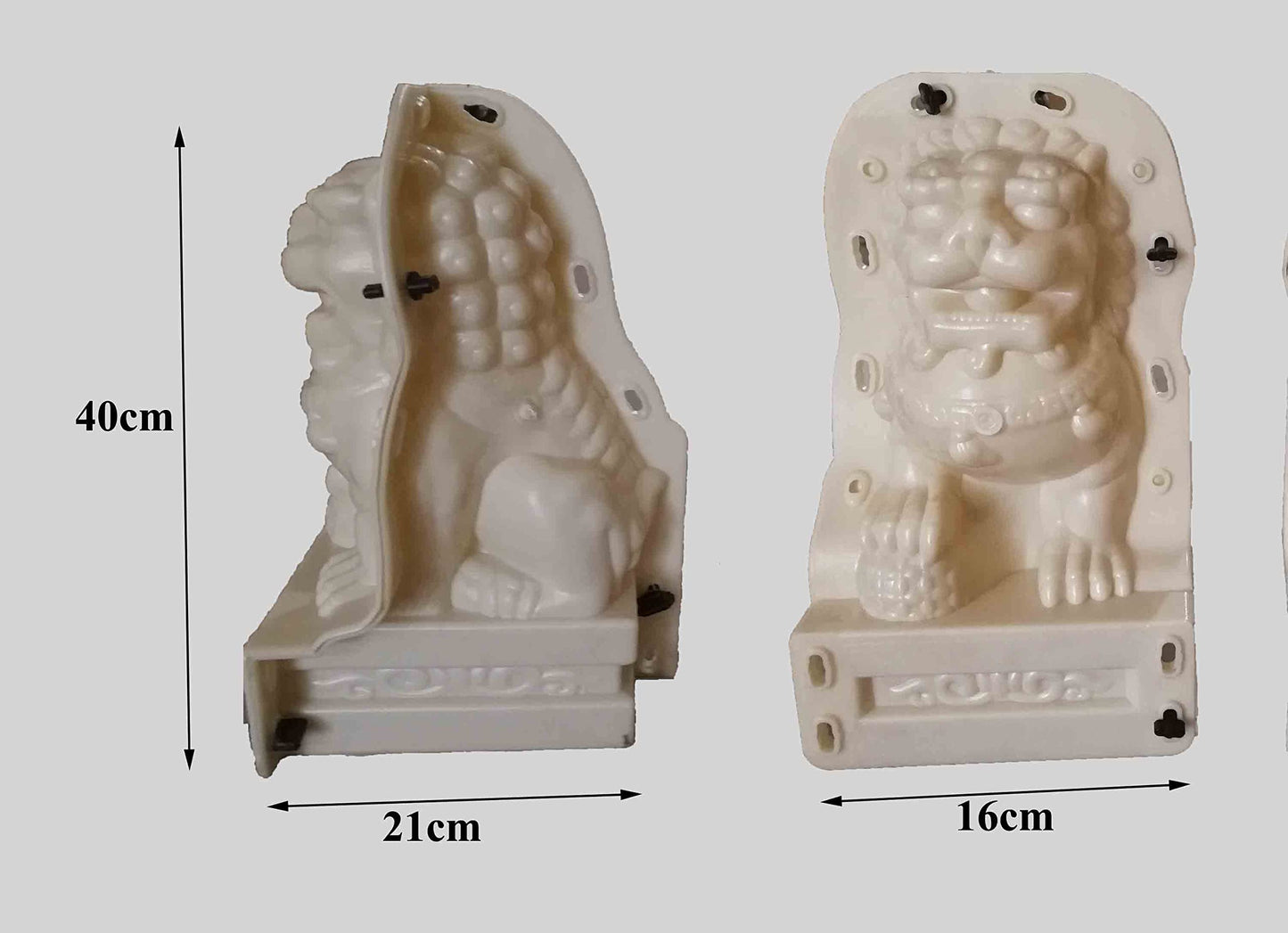 Reazone Molds ABS Precast Garden Decorative Concrete Plastic Animal Lion Mould