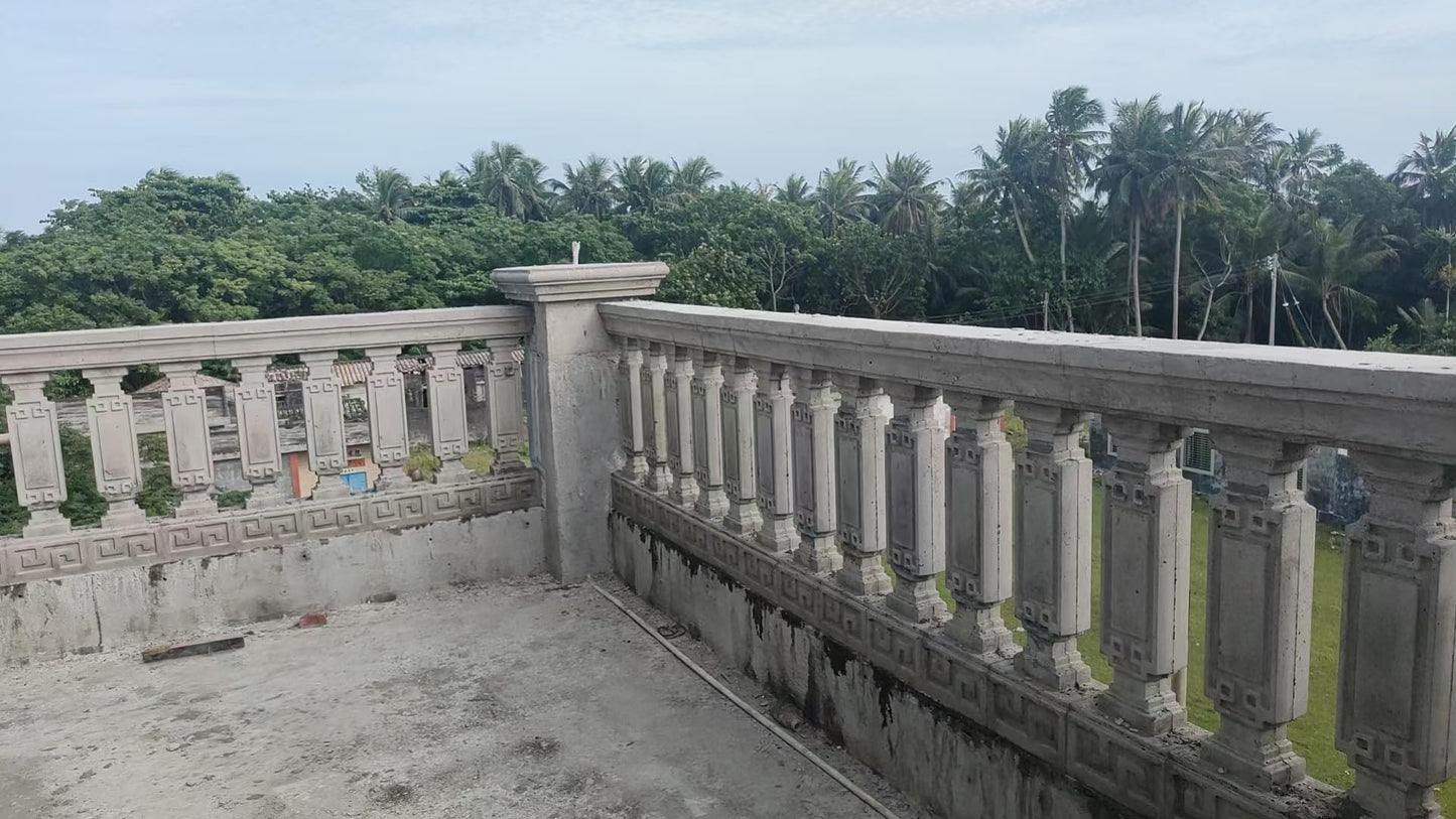 Roman Column Railing Mold, 90 Inch, Chinese Style Villa Balcony Guardrail, Cast-in-Place Cement Column Pier Handrail