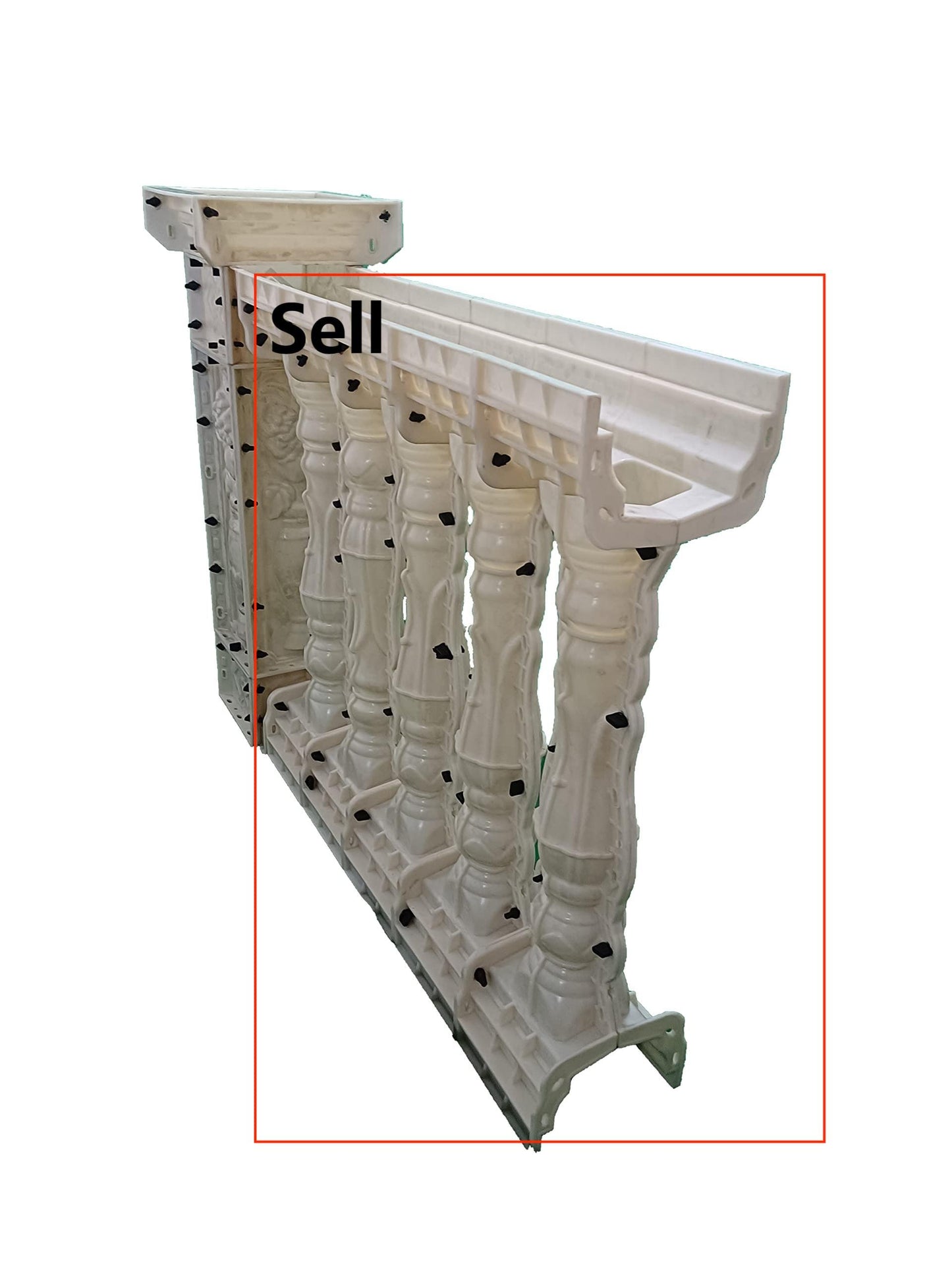 Reazone Molds 93cm Heigh Durable Strong ABS Material Concrete Fence Baluster Mold for Garden Decoration