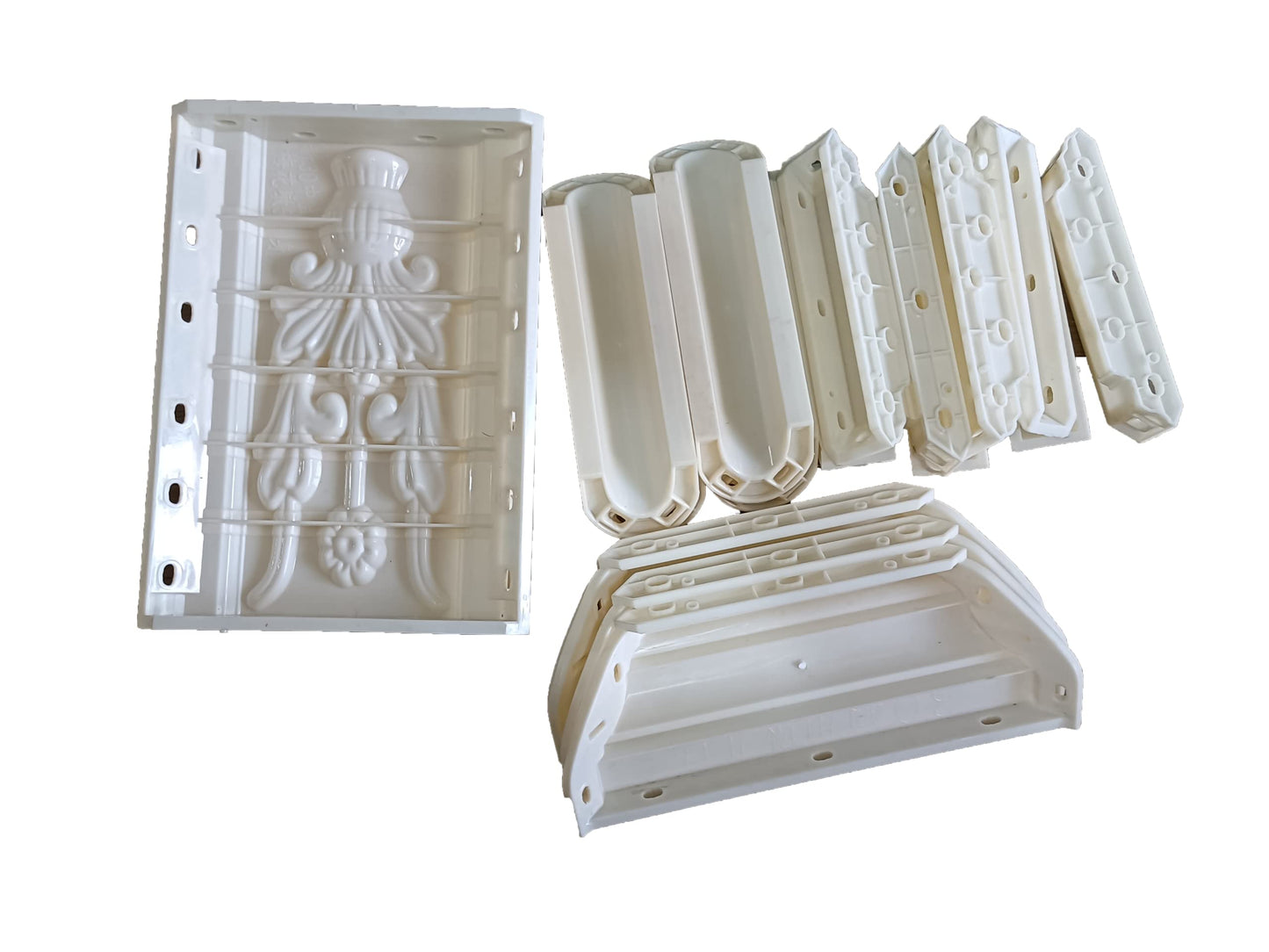 Reazone Molds Square Pillar pier Mold, Roman Pillar pier Column, European Square Pillar pier Foot Model