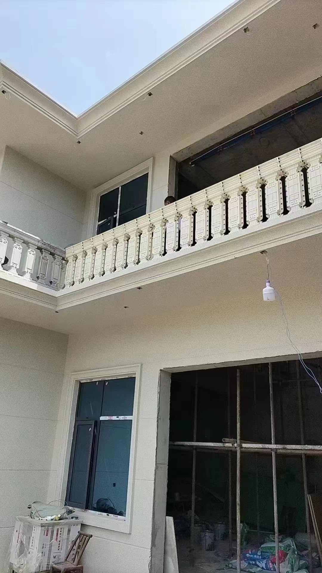 Roman Column Railing Mold, 90 Inch, Chinese Style Villa Balcony Guardrail, Cast-in-Place Cement Column Pier Handrail