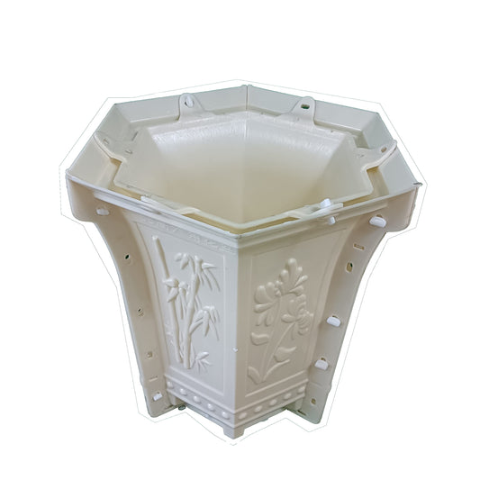 Height 44cm Flower Stand Plastic Concrte Planter Pot Molds for Outdoors