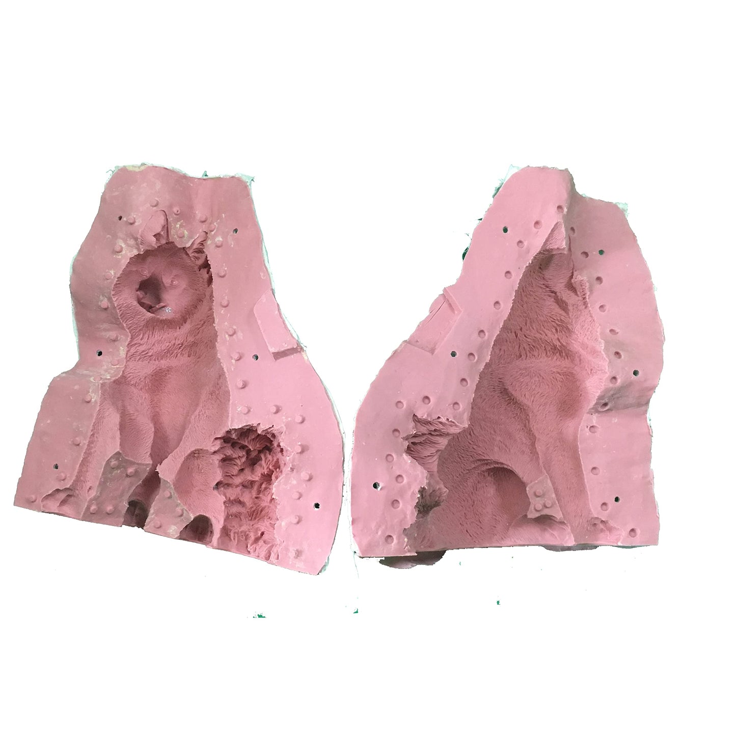 Reazone Molds Precast Garden Decoration Cement Concrete Statues Plastic Animal Dog Mold for Sale
