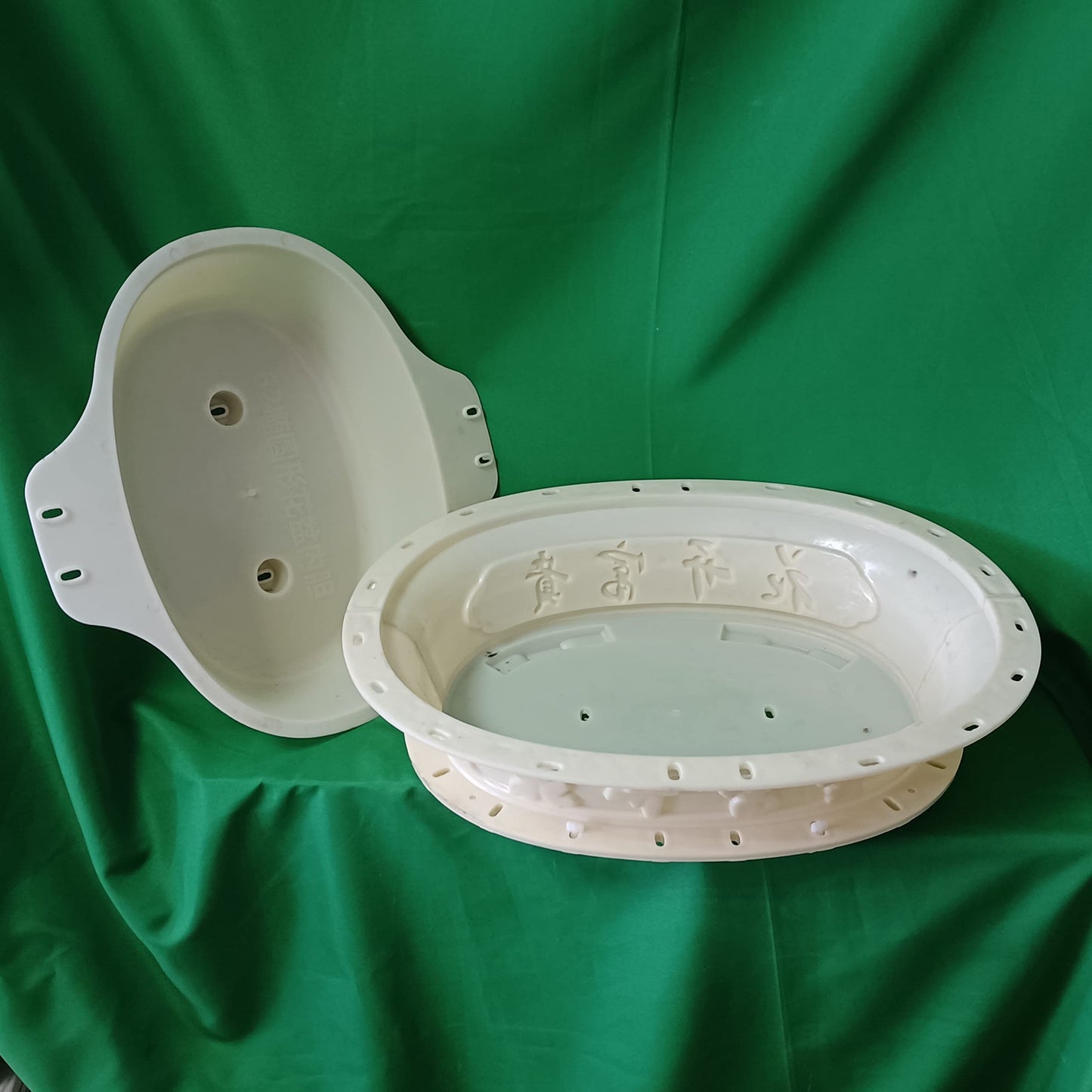 Flower Pot Mold Pot Cement Mold Plastic Bonsai Model Homemade 60 Oval