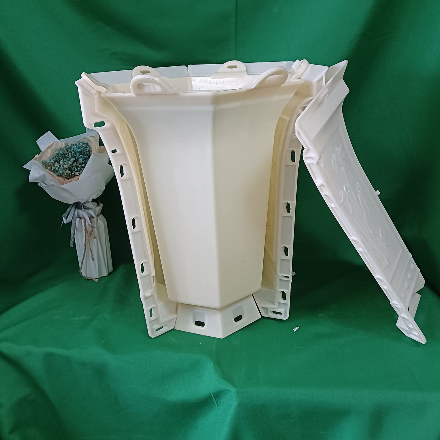 Height 44cm Flower Stand Plastic Concrte Planter Pot Molds for Outdoors