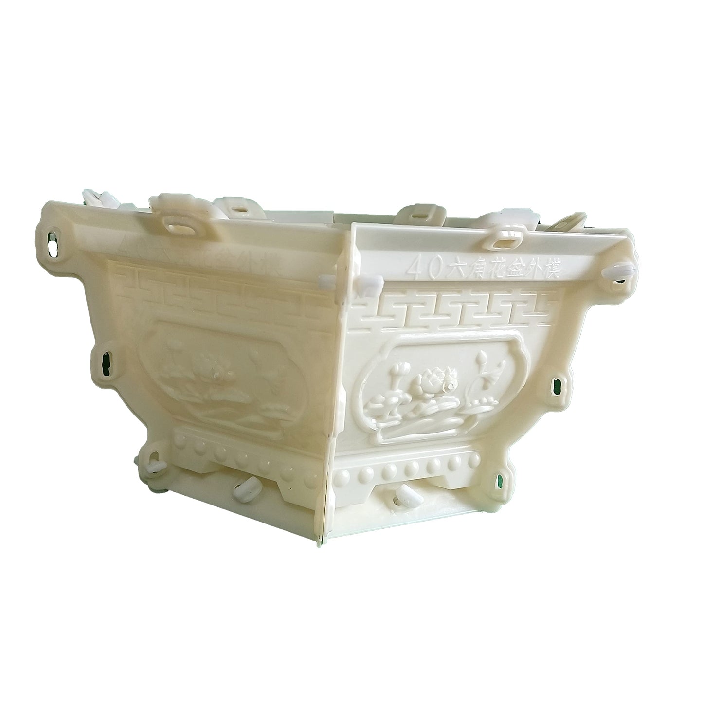 New Hexagon Flower Pot Thickened Mold ，Cement cast-in-Place Pot Model, Concrete Homemade Bonsai