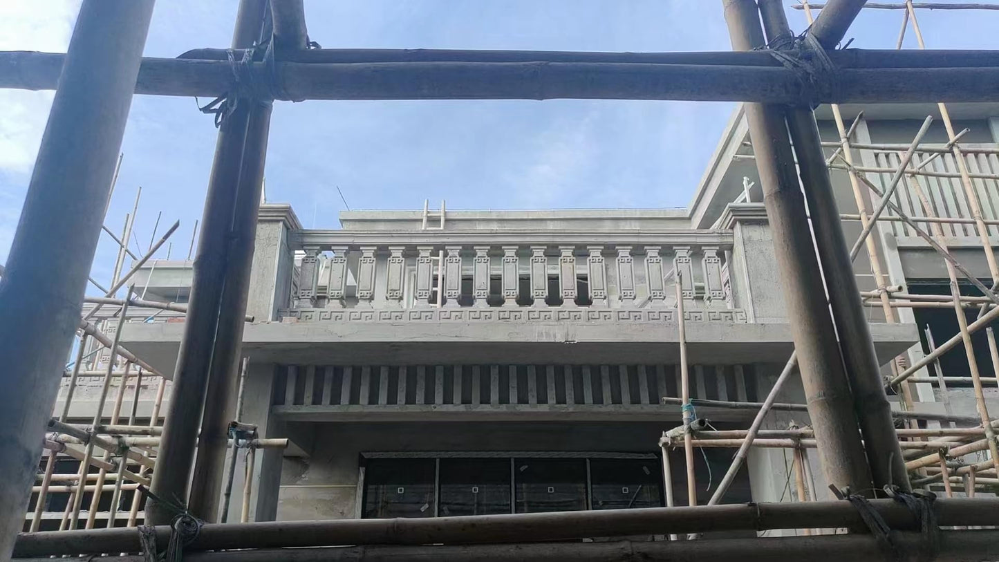 Roman Column Railing Mold, 90 Inch, Chinese Style Villa Balcony Guardrail, Cast-in-Place Cement Column Pier Handrail