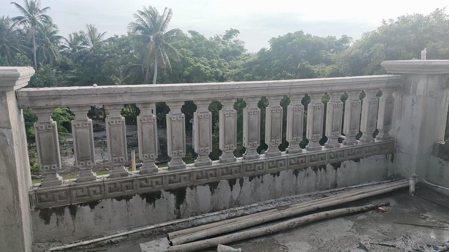 Roman Column Railing Mold, 90 Inch, Chinese Style Villa Balcony Guardrail, Cast-in-Place Cement Column Pier Handrail