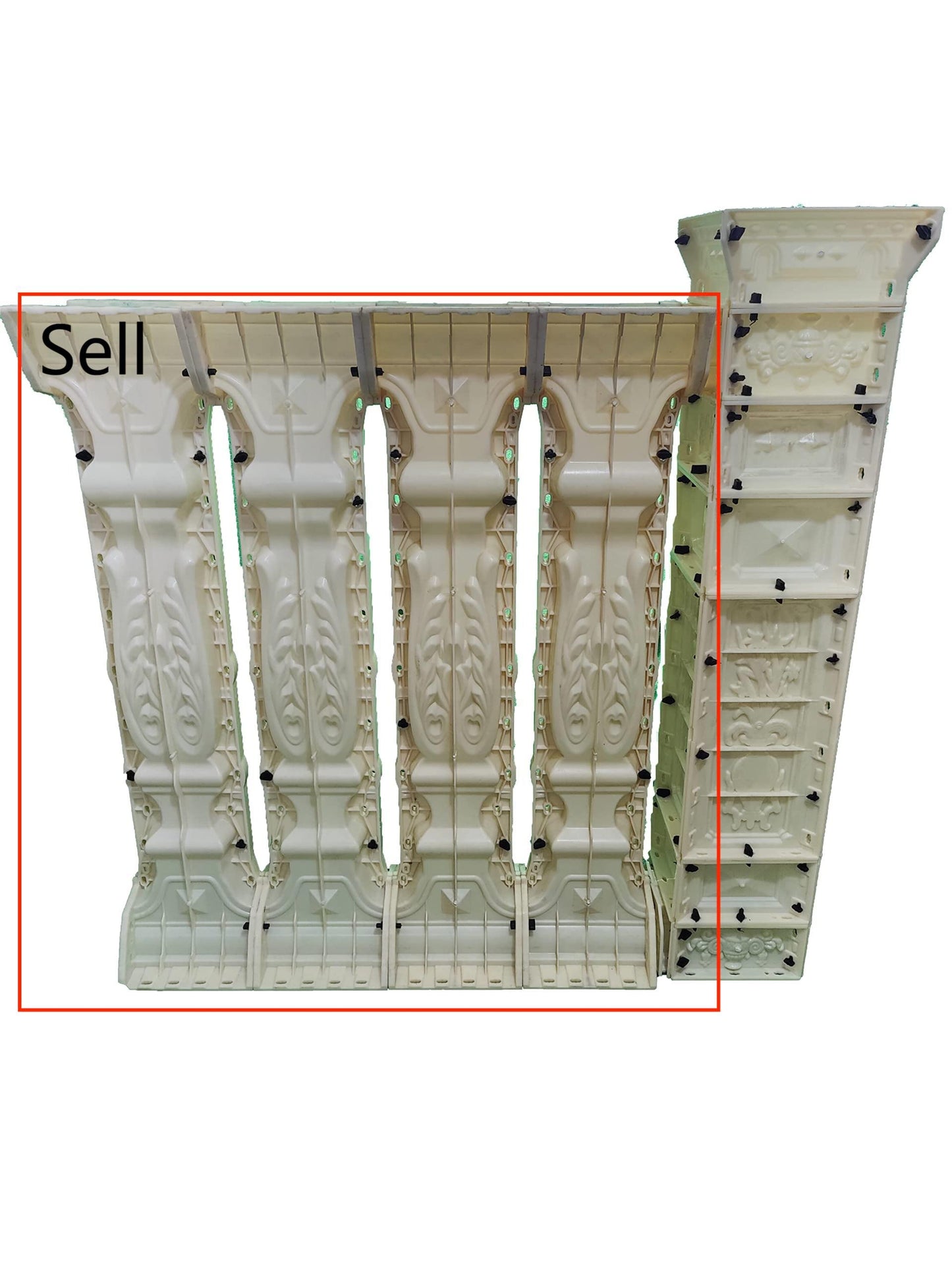 Roman Post Railing Mold vase Fence Template Balcony guardrail cast-in-Place Cement European Villa Building Column